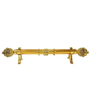 Venta de Fábrica de Accesorios Modernos para Cortinas de Hierro Metálico de 28, 35 mm, 1 m, 3 m, 6 m, en Oro y Plata, con Cabezal de Diseño para el Hogar - Product Image 1