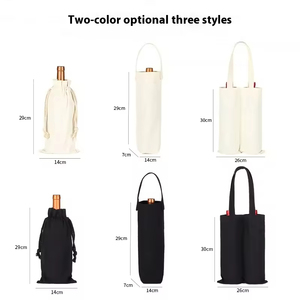 กระเป๋าใส่ไวน์และแชมเปญแบบพกพาทำจากผ้าฝ้าย - Product Image 2