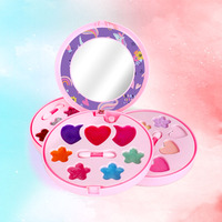 Nouvelle Boîte à Maquillage et Bijoux en Plastique à 3 Niveaux pour Enfants, Jouet Non Toxique à Finition Scintillante pour Jeu d'Imitation des Petites Filles