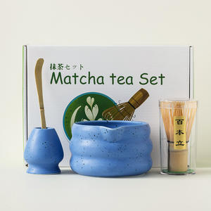 Juego de batidor Matcha de cerámica japonesa Juego de té para el hogar o regalo - Product Image 5