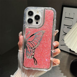 Funda de teléfono de mariposa de diamante a prueba de golpes 3 en 1 de gama alta de alta calidad para <span class=keywords><strong>Realme</strong></span> note50 C53 N53 - Product Image 5