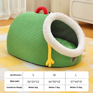 Nueva cama para gatos, cama segura semicerrada cálida para invierno para gatos, sin colapso después de un uso prolongado, cama portátil para gatos de gran espacio - Product Image 6