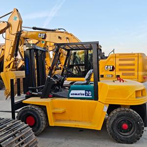 Heavy Load <b>Handling</b> Machinery Japan Genuine Used Komatsu FD70 7 Ton Diesel Forklift with Hydraulic Side Shifter and Solid Tire - Product Image 4