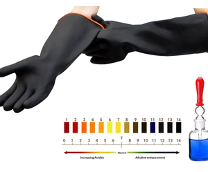 Gants en caoutchouc épais résistants à l'acide, aux alcalis et à l'usure, anti-corrosion, en stock d'usine, pour la protection <span class=keywords><strong>de</strong></span> l'industrie chimique - Product Image 4