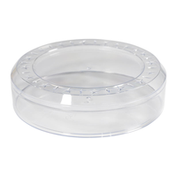 Boîte d'emballage ronde transparente pour biscuits, écologique, jetable, personnalisée en usine, en PET de qualité alimentaire, conteneur blister