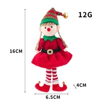 Décorations suspendues elfe de Noël Noël garçon fille elfes vacances poupées elfes décoratives