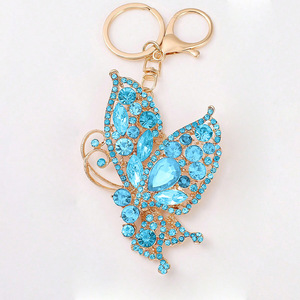 2026 Coolter Llavero Mosquetón de Mariposa con Cristales de Estrás Brillantes, Colgante de Moda de Aleación de Zinc, Adornos para Bolsos para Mujeres y Niñas - Product Image 5