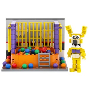 Set de Construcción de Bloques de Plástico ABS MOC1566 FNAF, Habitación de Freddy, Foxy y el Oso de Medianoche, 294 Piezas, para Mayores de 14 Años - Product Image 5