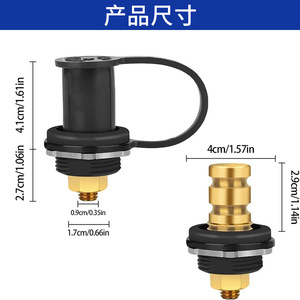 Terminal de Batería de 3/8" Rojo con Cubierta para Vehículo de Ingeniería, Conector Metálico M8 - Product Image 4
