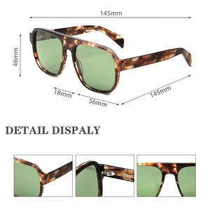 Özel asetat polarize Unisex tam jant güneş gözlüğü CY34051A High End naylon Lens UV400 rahat gözlük erkekler için - Product Image 5