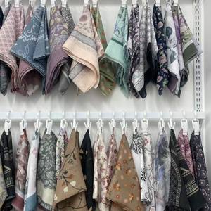 100% Polyester Cotton Voile Ethnic <b>Bandana</b> Soft Square 115x115 Premium Scarf with Printed Design From China - Product Image 4