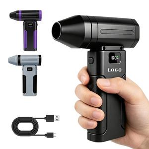 0728 Bulk Order Type-c Cordless Violent Fan Digital Display Small Jet Abs Material Compact <b>Blower</b> - Product Image 3