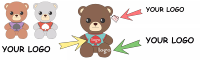 Porte-clés Mini Peluche Personnalisé, Peluches Personnalisées, Jouets en Peluche Anime, Porte-clés Ours en Peluche pour Pendentif Mascotte Doux, Porte-clés en Peluche Personnalisé