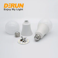 Skd Luz de alta potencia E27 B22 Base 5W 9W 12V 15W Bombilla Led T Piezas de materia prima Bombillas LED A SKD A60,