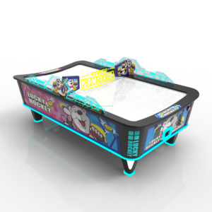 Table de hockey sur air incurvée Série Arctique Ours polaire - Machine d'arcade commerciale à fort rendement avec effets LED - Product Image 3