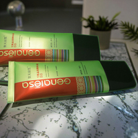 Tube de crème douce laminé brillant de luxe 100 ml ABL PBL avec applicateur pinceau, emballage cosmétique pour crème solaire LIXIN/OEM LX266