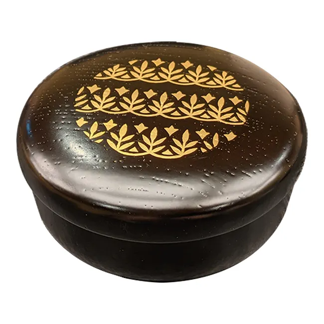 Japan High Quality Flower Pattern Small Wooden Craft Box With Lid