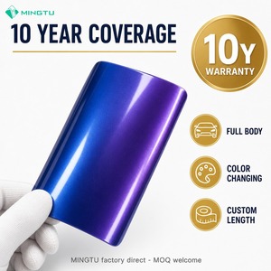 Film de protection de peinture (PPF) en TPU couleur 1,52*3M avec garantie de 10 ans, film vinyle pour enveloppement de voiture, film de changement de couleur pour carrosserie complète, film vinyle pour enveloppement de voiture - Product Image 2