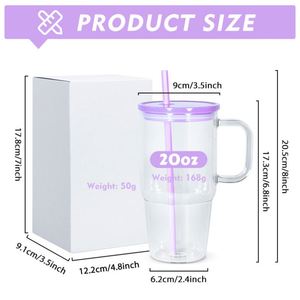 Vaso Personalizado de Plástico PP Ecológico de 20 oz/600 ml, Libre de BPA, para Café y Deportes, con Tapa Colorida - Product Image 4