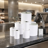 Rouleaux de papier thermique pour caisse enregistreuse industrielle Gold East sans BPA, 57*40mm, écologiques, sensibles à la chaleur, pour imprimantes POS et ATM