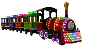 Treno Turistico Senza Binari per Centro Commerciale, Elettrico a Batteria, per Esterni, Piazza, Attrazione Panoramica, in Vetroresina, Dongyuan TM-001 <span class=keywords><strong>Thomas</strong></span> - Product Image 3