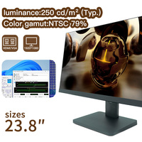 Sharerdp 23.8 pouces 16:9 1080P 1920x1080 HD VGA Ports USB écran LCD HD bureau jeu Surveillance moniteur PC ordinateur affichage