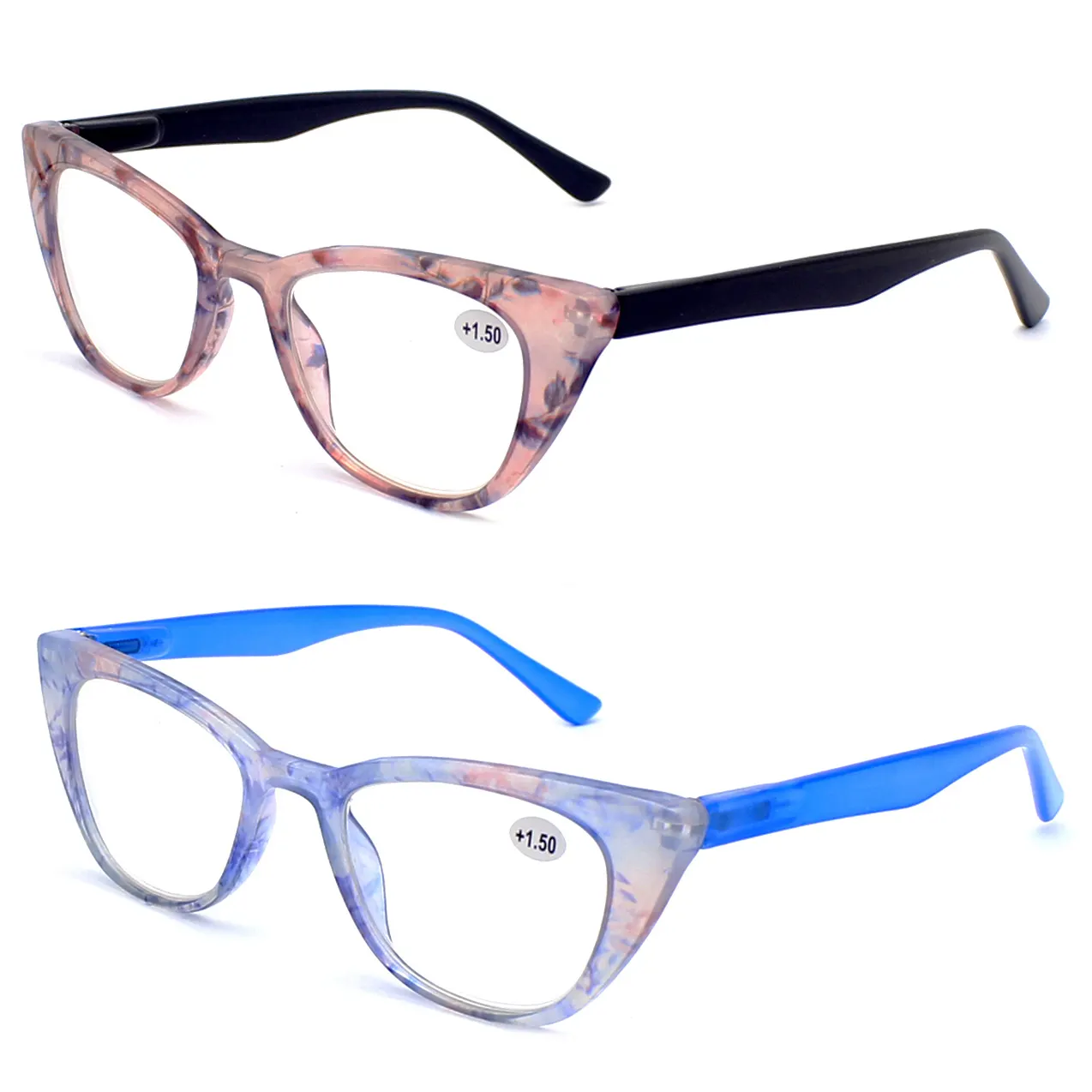 Sunway Eyewear 2024 Led Light Lunettes de lecture Femmes 2.75 Lady Female Flower Frame Bulk Blue Ray Block