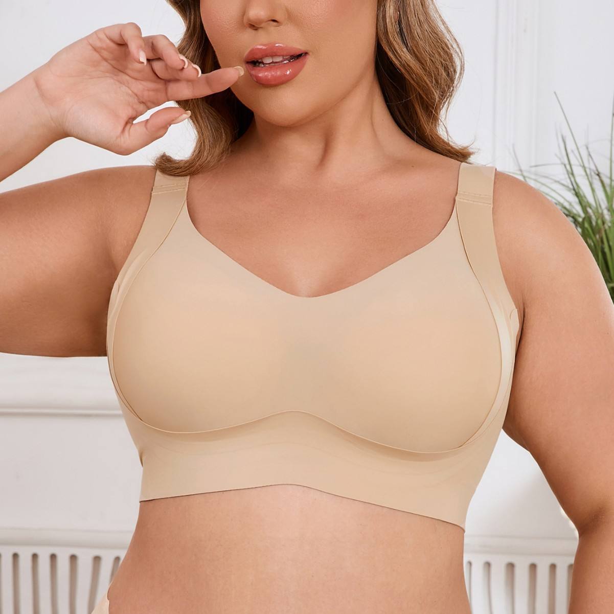 3 Pack Sports Bras For Women - Wireless, Breathable, Anti-Sagging Comfort Bras With Front Closure