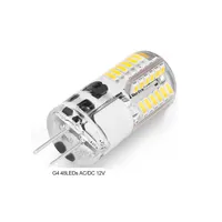 Deux ampoules LED haute luminosité Gel de silicium, taille Mini, couvercle transparent 12V ou 220V, ampoules LED 2w 3w G4