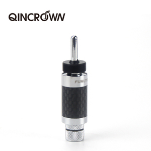 Prise banane mâle HIFI Furutech en cuivre pur plaqué rhodium et <span class=keywords><strong>fibre</strong></span> de carbone QC-131 <7mm Audio & Vidéo - Product Image 2