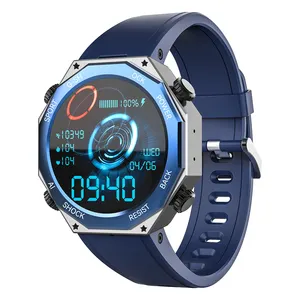 OEM M1圆形时尚relojes智能1.45英寸薄膜晶体管闹钟健身跟踪器IP68防水智能手表