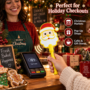 Porte-cartes baguette pentagramme de Noël imprimé en 3D, portefeuille de paiement sans contact, accessoire de fête cosplay, étui pour cartes de crédit, couleur aléatoire - Product Image 1