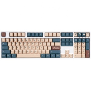 GMK Earth Tones Version US PBT Keycap 129 touches Profil Cherry DYE-SUB Keycaps pour clavier mécanique 61 64 84 108 Disposition - Product Image 1