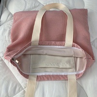 Sac en toile portable personnalisé brodé pour femmes avec fermeture ouverte, sac à bandoulière personnalisé pour les courses quotidiennes et les voyages