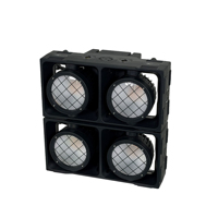 Projecteur LED COB étanche IP66 à 2 yeux 400W 2200W Blanc Froid DMX512 Lumière Matricielle LED Haute CRI 90 pour Scène Extérieure Concert Mariage