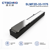 CTECHNO SLMF2D-33-1175 Plataforma de Posicionamiento Lineal de Largo Recorrido, 180 N de Empuje Nominal, Carrera de 1175 mm para Máquina de Procesamiento Láser