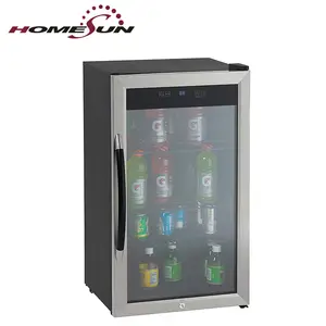 BG-85 eco-friendly dometic colorido marca bebida exibição energia transparente mini geladeira para casa com janela