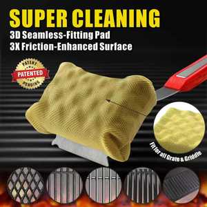 Ventes directes usine : Brosse de nettoyage pour barbecue sans balais, avec tampon remplaçable à technologie de friction, nettoie 5 côtés, qualité alimentaire et pour boissons, idéal pour cadeau - Product Image 6