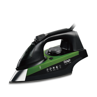 Fer à vapeur filaire RAF R.1145 1800W avec thermostat réglable, base en téflon, réservoir de 330 ml, fonction vapeur puissante pour le linge domestique et l'entretien des tissus