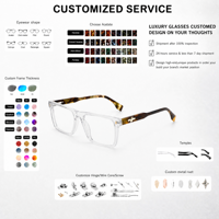 Personnalisation 2026 Nouveau Design Lunettes Optiques Haut de Gamme en Acétate Style Classique Montures de Lunettes Rectangulaires pour Usage Quotidien OEM/ODM