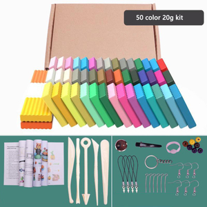 Offre Spéciale : Kit de Pâte à Modeler en Argile Polymère 50 Couleurs, Argile à Cuire au Four DIY avec Outils de Sculpture, Accessoires et Boîte de Rangement Portable - Product Image 6