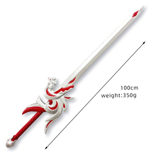 Spada Giocattolo per Cosplay - Stile Folk Art, Tema Personaggi TV e Film, Design Loto Verde, Decorazione Casa, Lunghezza 80-100CM, Unisex - Product Image 3