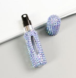 Portable 5Ml <b>Mini</b> Refillable Perfume Atomizer Travel Aluminum Case Shiny Glass <b>Bottles</b> for Personal Care - Product Image 6