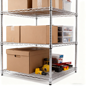 Scaffali cromati per uso industriale di magazzino, produttore all'ingrosso, certificato NSF, garanzia di 1 anno, - Product Image 5