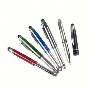 Wholesale Ps-20250829-15 Three-In-One Multi-Functional Metal Ballpoint Pen <b>Led</b> Light Custom Logo Multi-Colored 0.7 Mm Tip - Product Image 2
