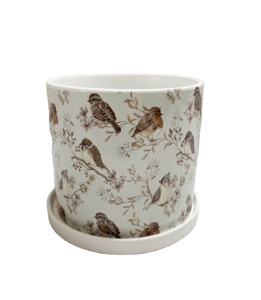 Pot de fleurs en céramique avec décalcomanie feuilles de fougère <span class=keywords><strong>aquarelle</strong></span>, pour décoration de bureau et de maison, idéal pour <span class=keywords><strong>plantes</strong></span> d'intérieur - Vente en gros - Product Image 5