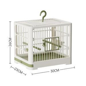 Gran jaula para pájaros al aire libre-Aviario de plástico portátil con casa para pájaros de diseño simple con bandeja transpirable Nueva actualización para mascotas - Product Image 4