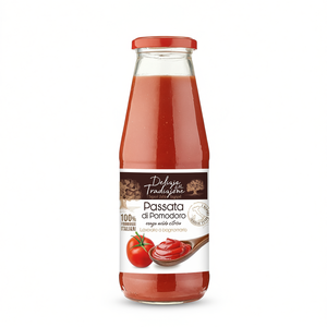 Passata di Pomodoro Tradizionale 680g X 12 Pezzi Gusto Naturale Senza Acido Citrico in Bottiglia - Product Image 2