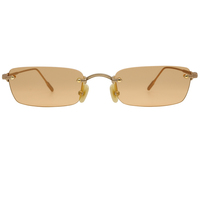 2023 Lunettes de soleil à lentilles en nylon sans cadre Lunettes de soleil rectangulaires sans cadre pour hommes et femmes
