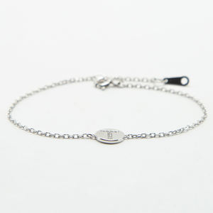 Hot Selling Letter 925 Sterling <b>Silver</b> Chain <b>Bracelet</b> <b>Adjustable</b> <b>Bracelet</b> for Women Ready to Ship - Product Image 4